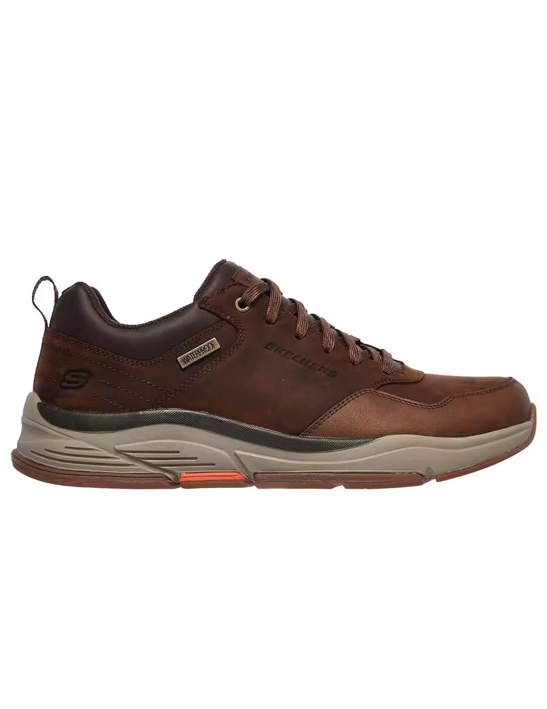 Zapatillas skechers benago hombr marrón de hombre.