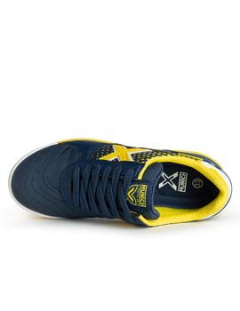 Zapatillas munich g-3 kid indoor 385 marino amarillo de niño