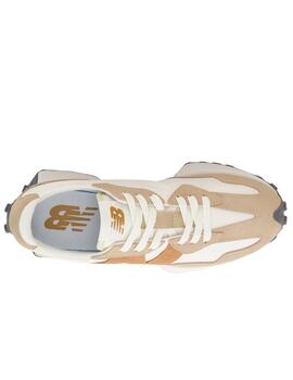 Zapatillas new balance ws327pt blanco beige de mujer.