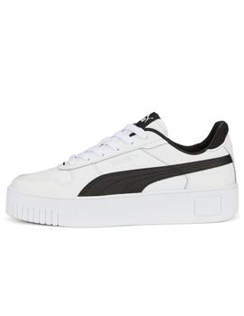 Zapatillas puma carina street blanco negro de mujer.