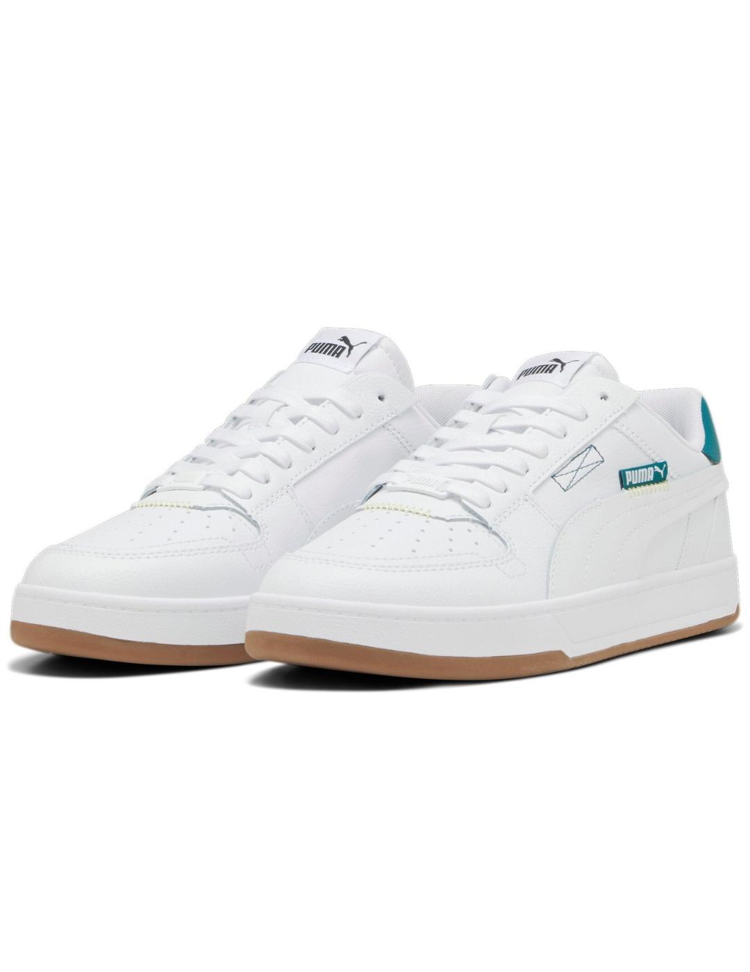 Zapatillas puma caven 2.0 vtg blanco verde de hombre.