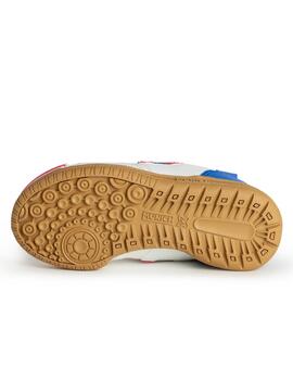 Zapatillas munich g3 kid vco indoor 381 blanco azul de niño.