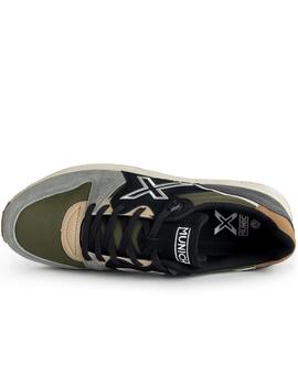 Zapatillas munich 1030 75 verde negro de hombre.