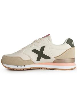 Zapatillas munich dash woman 192 blanco beige de mujer.