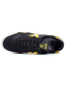 Zapatilla de niño Munich Negro Amarillo