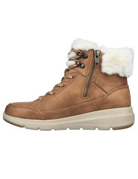 Botas skechers glaciar ultra cozyly marrón de mujer.