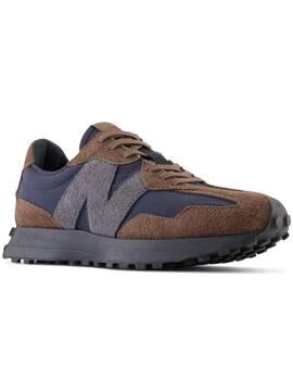 Zapatillas new balance ms327wi marrón azul de hombre.