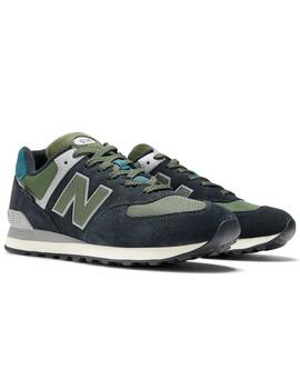 Zapatillas new balance u574kbg verde negro de hombre.