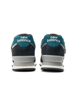 Zapatillas new balance u574kbg verde negro de hombre.