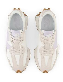 Zapatillas new balance ws327os beige violeta de mujer.