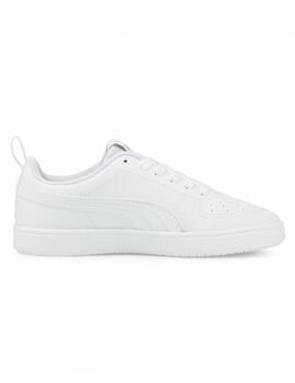 Zapatillas puma rickie jr blanco de niño.