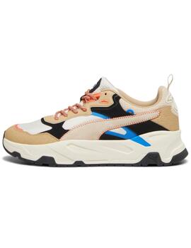 Zapatillas puma trinity open road blanco beige de hombre.