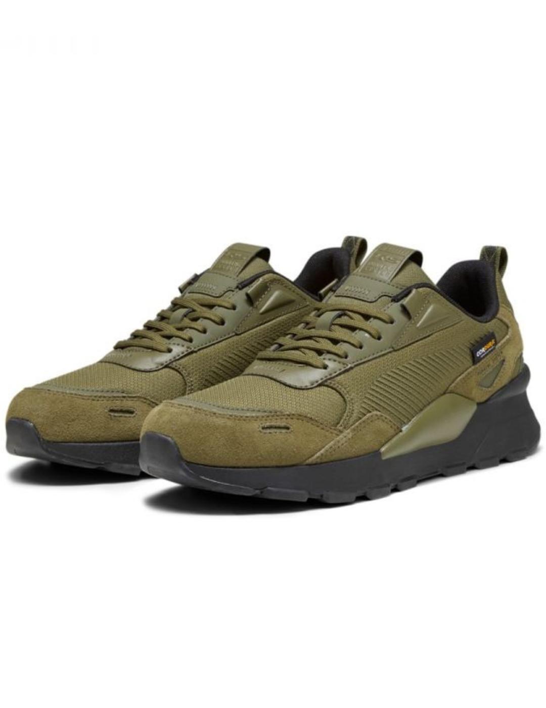 Zapatillas puma rs 3.0 cordura verde de hombre.