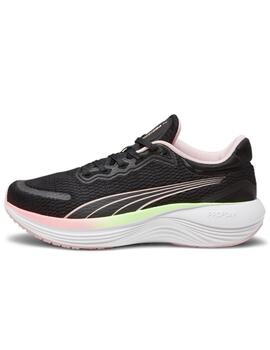Zapatillas puma scend pro negro de mujer.