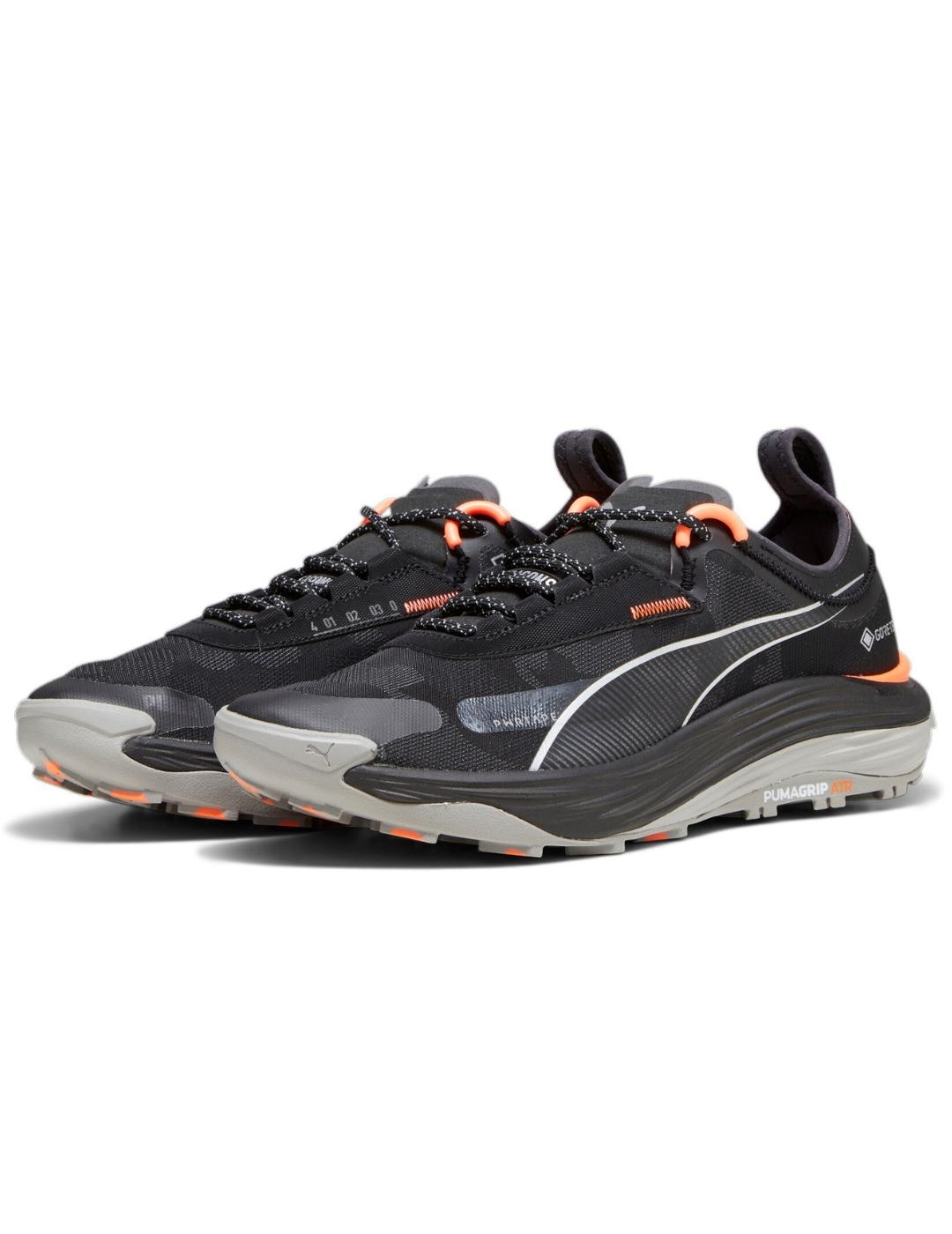 Zapatillas de trail puma voyage nitro 3 gtx negro de hombre.