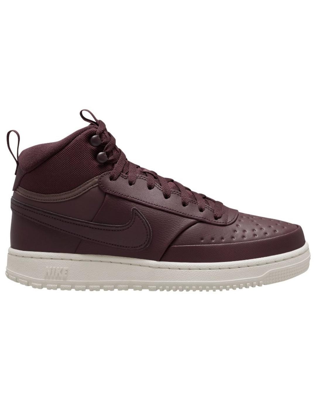 Zapatillas nike vision mid winter granate de hombre.