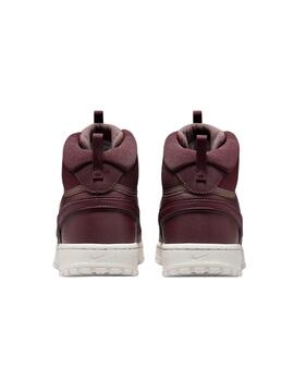Zapatillas nike vision mid winter granate de hombre.