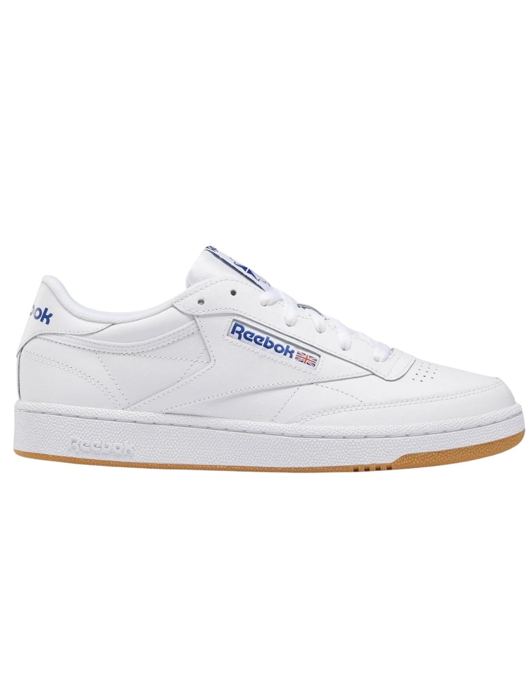 Zapatillas reebok club c 85 blanco azul de hombre.