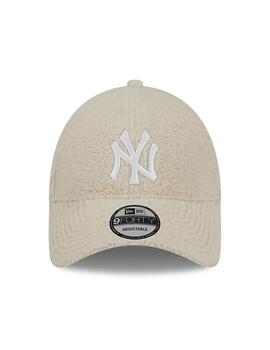 gorra teddy 9forty neyyan borreguillo beige de mujer.