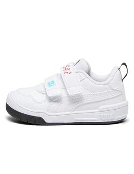 Zapatillas puma multiflex sl play v inf blanco de bebé.