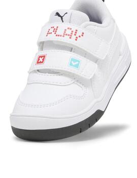 Zapatillas puma multiflex sl play v inf blanco de bebé.
