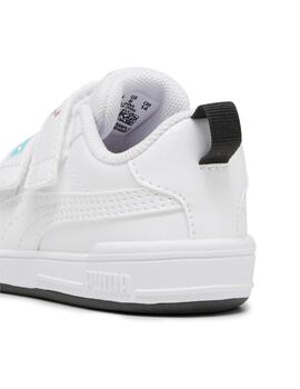 Zapatillas puma multiflex sl play v inf blanco de bebé.