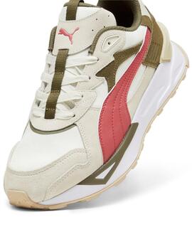 Zapatillas puma mirage sport asphalt remix beige de hombre.