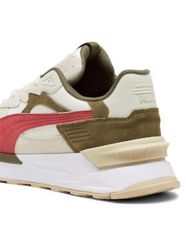 Zapatillas puma mirage sport asphalt remix beige de hombre.