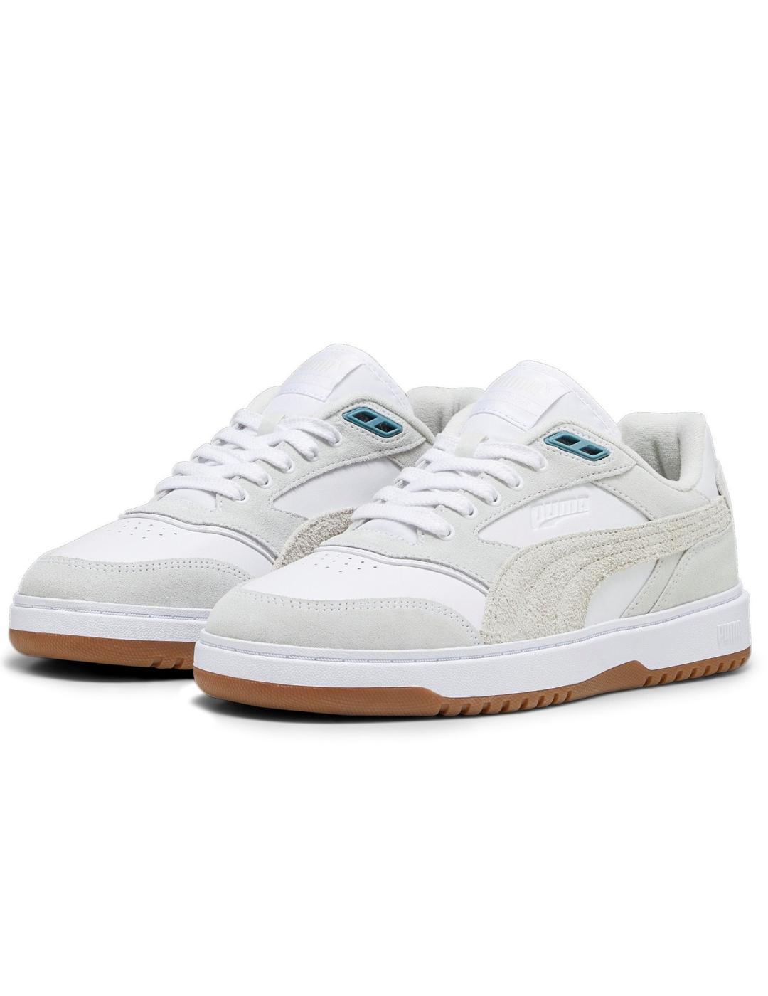 Zapatillas puma doublecourt prm blanco beige de hombre.