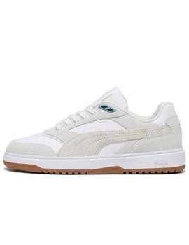 Zapatillas puma doublecourt prm blanco beige de hombre.