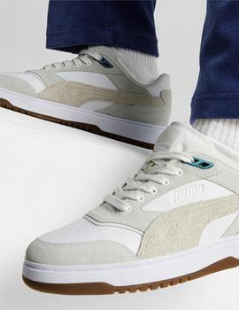 Zapatillas puma doublecourt prm blanco beige de hombre.