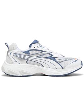 Zapatillas puma morphic blanco azul de hombre.