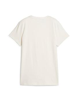 camiseta puma better essential beige de mujer.