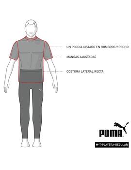 camiseta puma essentials blanco roto de hombre.