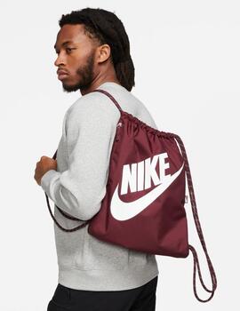 Bolsa gymsack nike burdeos unisex.