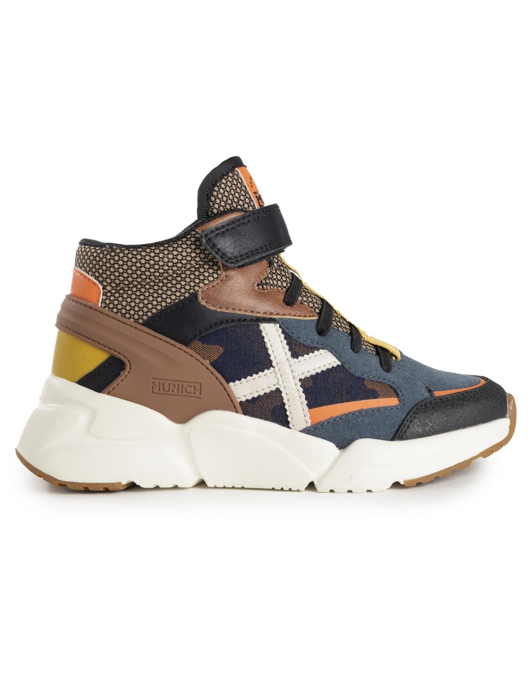 Zapatillas munich mini track boot vco 19 marino de niño.