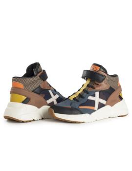 Zapatillas munich mini track boot vco 19 marino de niño.