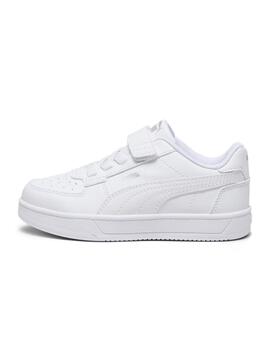 Zapatillas puma caven 2.0 blanco de niño.