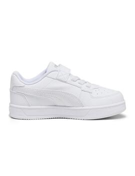 Zapatillas puma caven 2.0 blanco de niño.