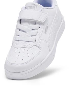 Zapatillas puma caven 2.0 blanco de niño.