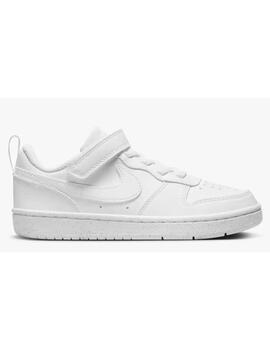 Zapatillas nike court borough low recraft ps blanco de niño.