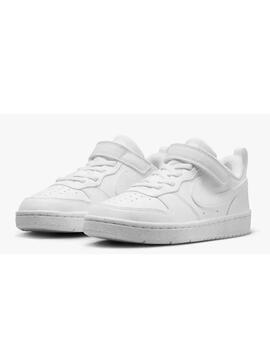 Zapatillas nike court borough low recraft ps blanco de niño.