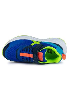 Zapatillas munich mini track vco 83 azul de niño.