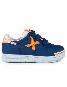 Zapatillas munich g3 kid profit vco 408 azul naranja de niño