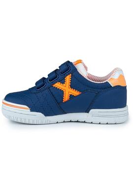 Zapatillas munich g3 kid profit vco 408 azul naranja de niño