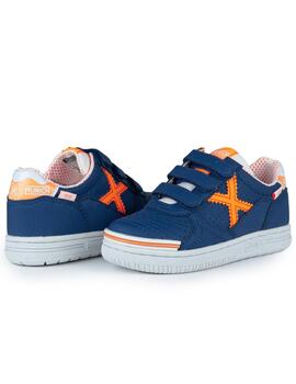 Zapatillas munich g3 kid profit vco 408 azul naranja de niño