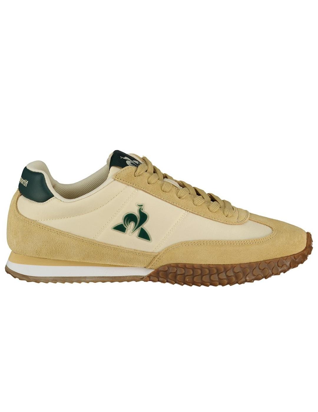 Zapatillas le coq sportif veloce I beige verde de hombre.