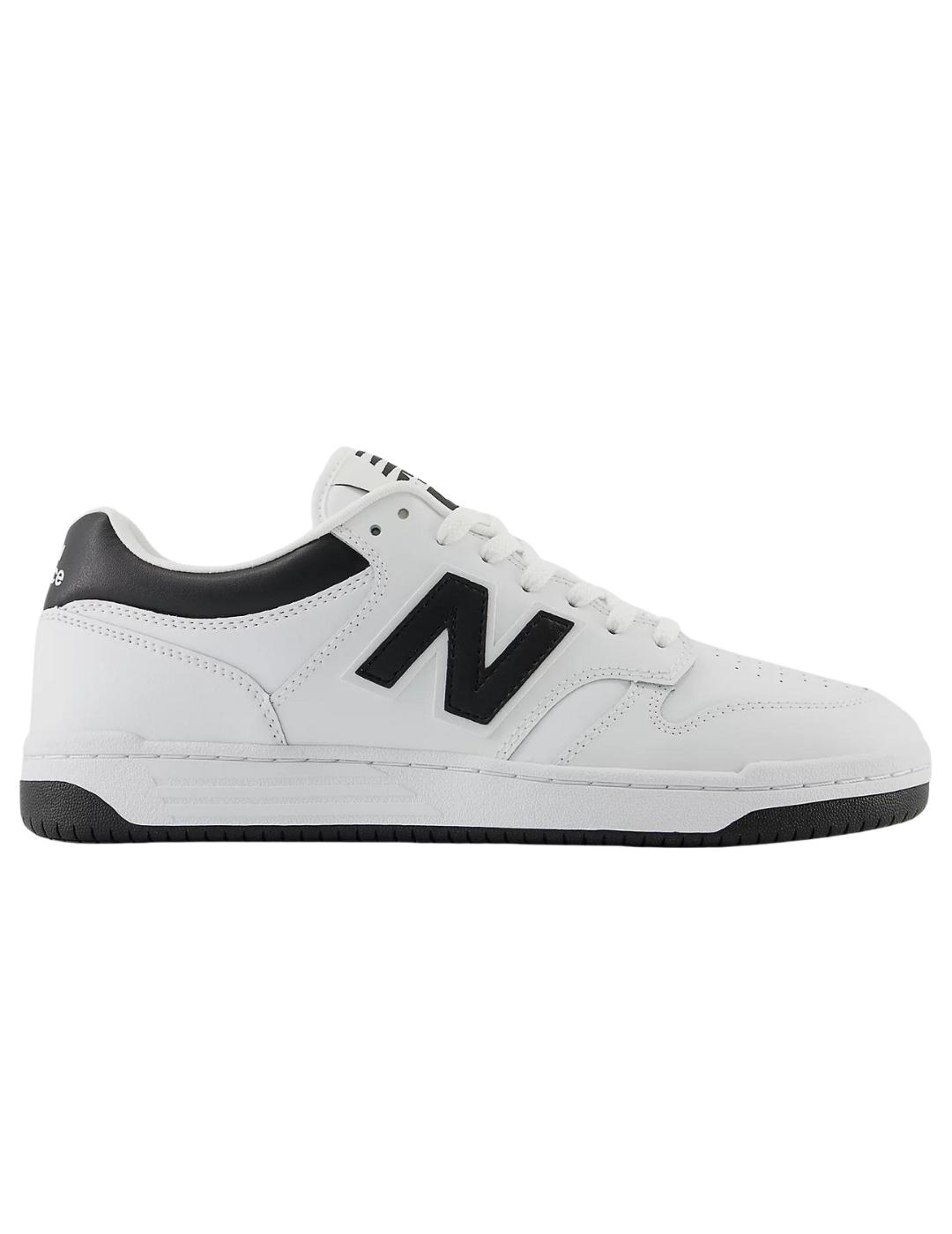 Zapatillas new balance bb480lbk blanco negro unisex.