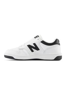 Zapatillas new balance phb480bk blanco negro de niño.