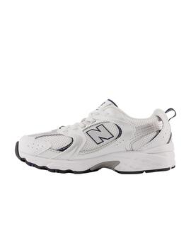 Zapatillas new balance pz530sb1 bungee blanco plata de niño.